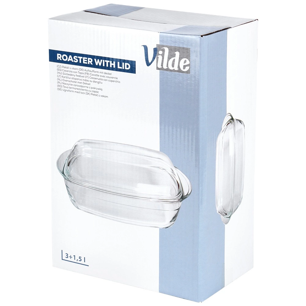 Kepimo ir troškinimo indų rinkinys vilde 3 l + 1,5 l stiklinis