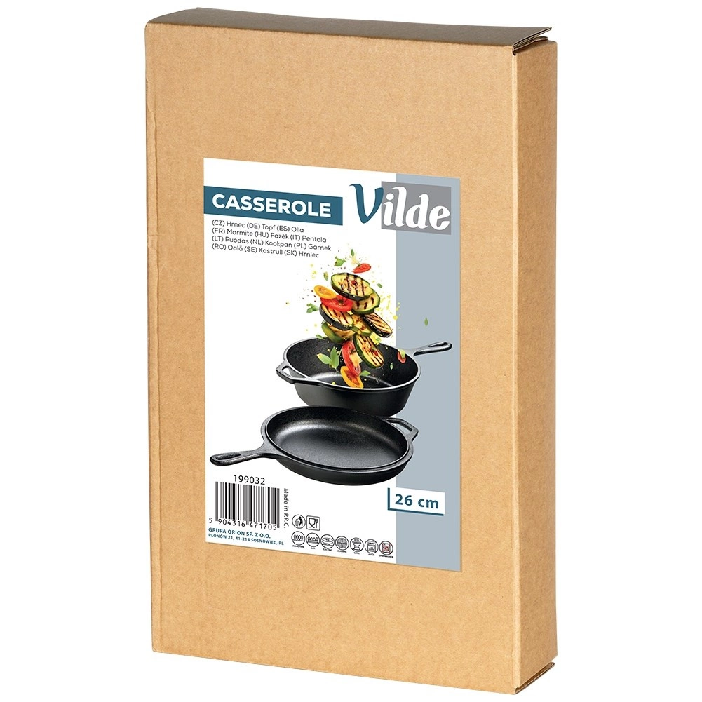Geležies puodo ir keptuvės rinkinys vilde cast line 24 cm / 3,5 l