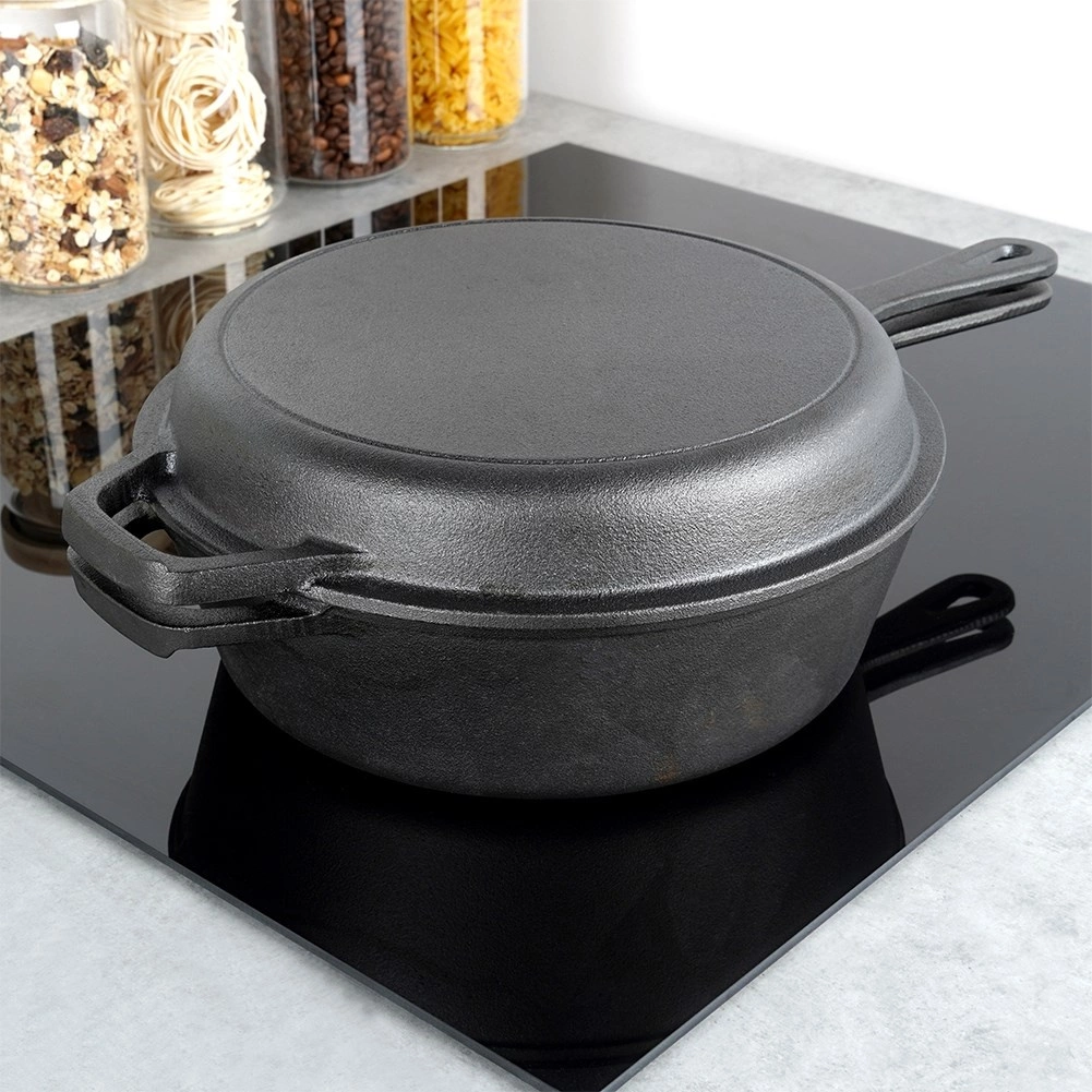 Geležies puodo ir keptuvės rinkinys vilde cast line 24 cm / 3,5 l 1