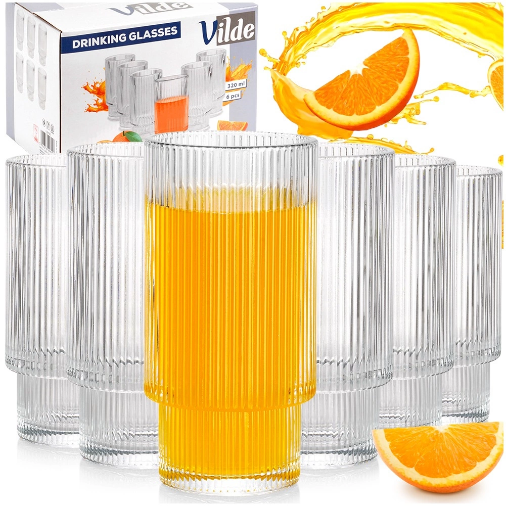 Stiklinės vilde 320 ml, 6 vnt.