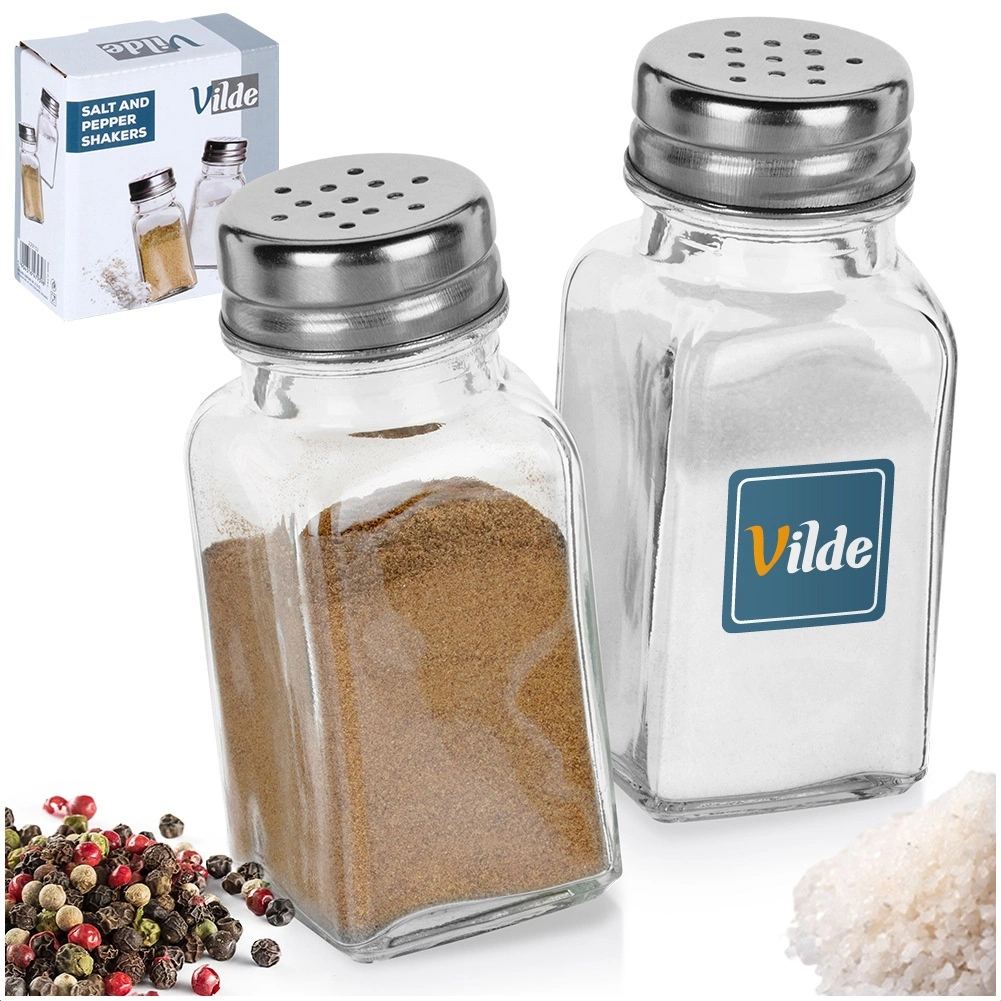 Druskos ir pipirų indelių rinkinys vilde 80 ml 2 vnt.