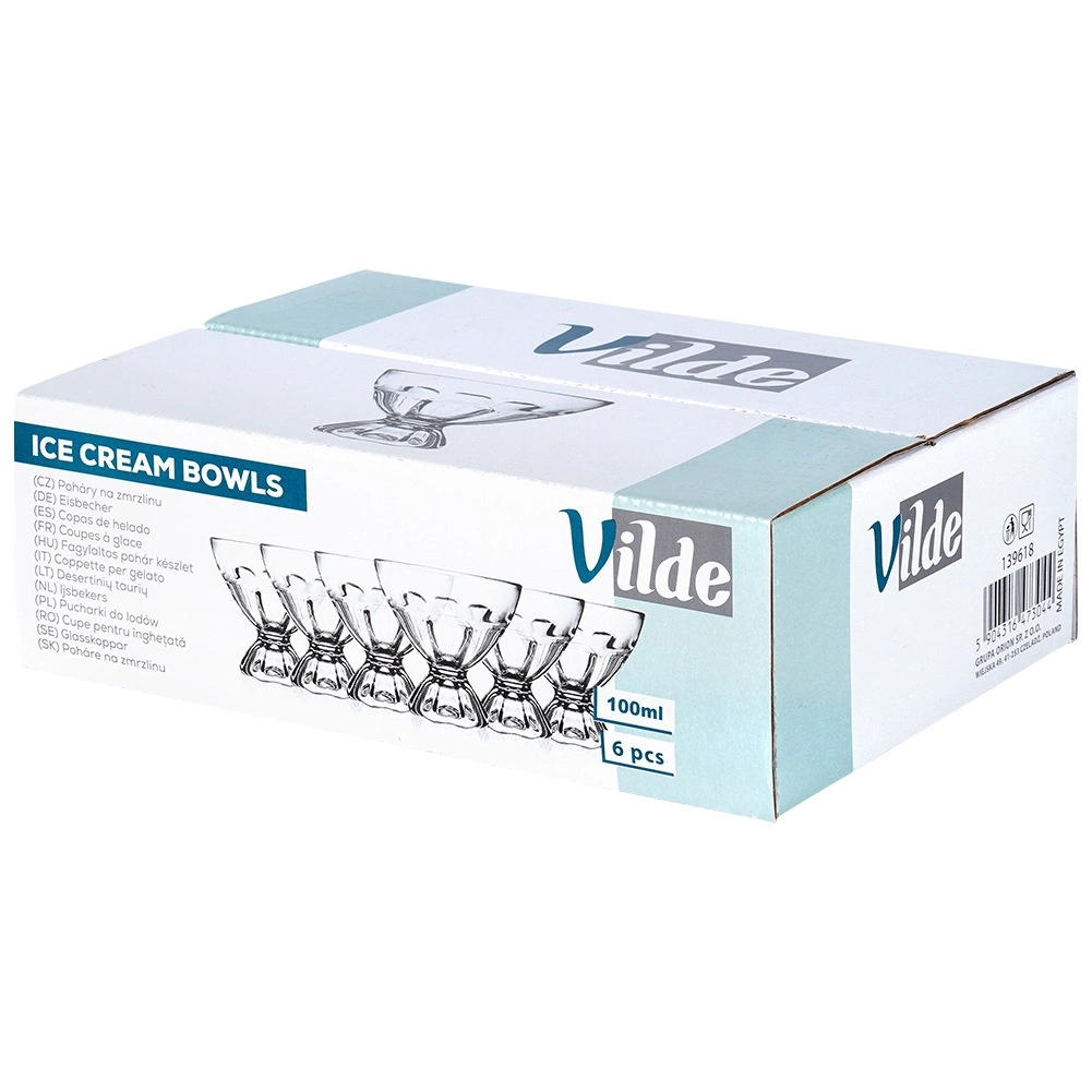 Desertiniai indeliai vilde, stikliniai, 100 ml, 6 vnt.