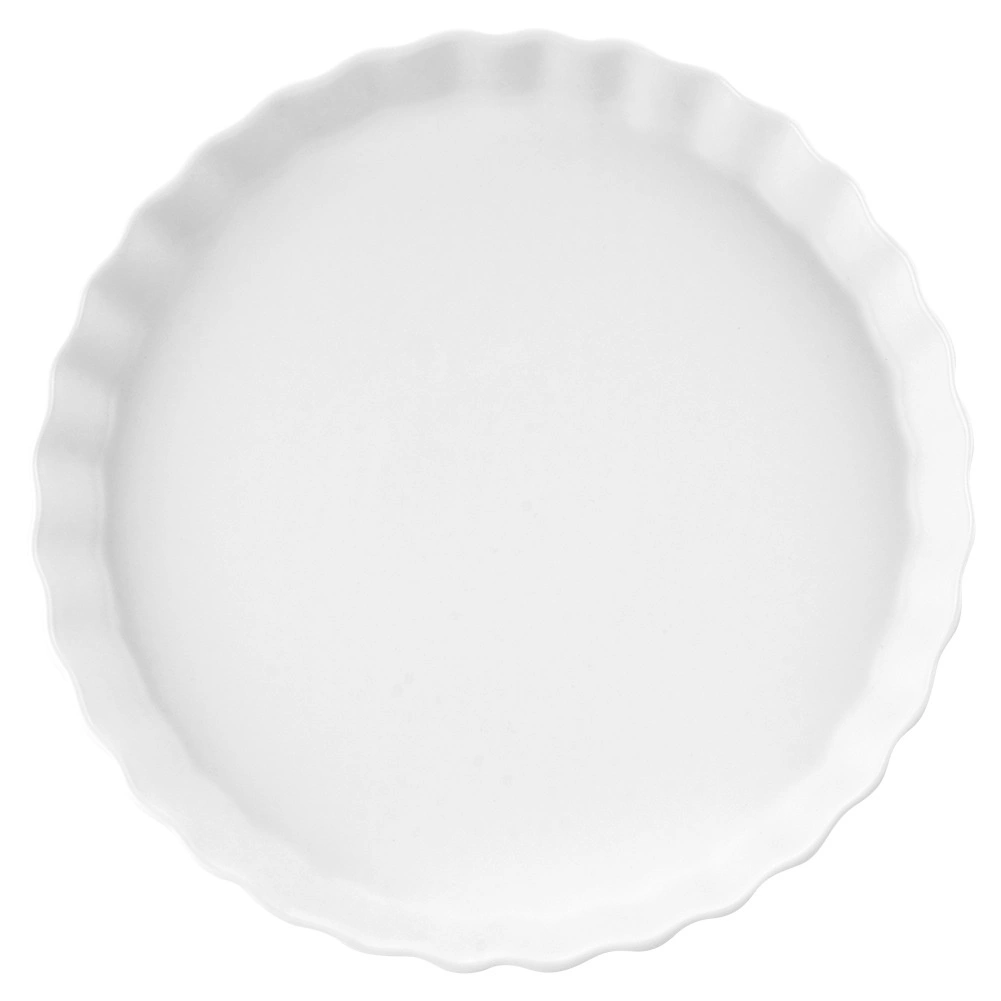 Keraminė tortų forma vilde 24,5 cm balta