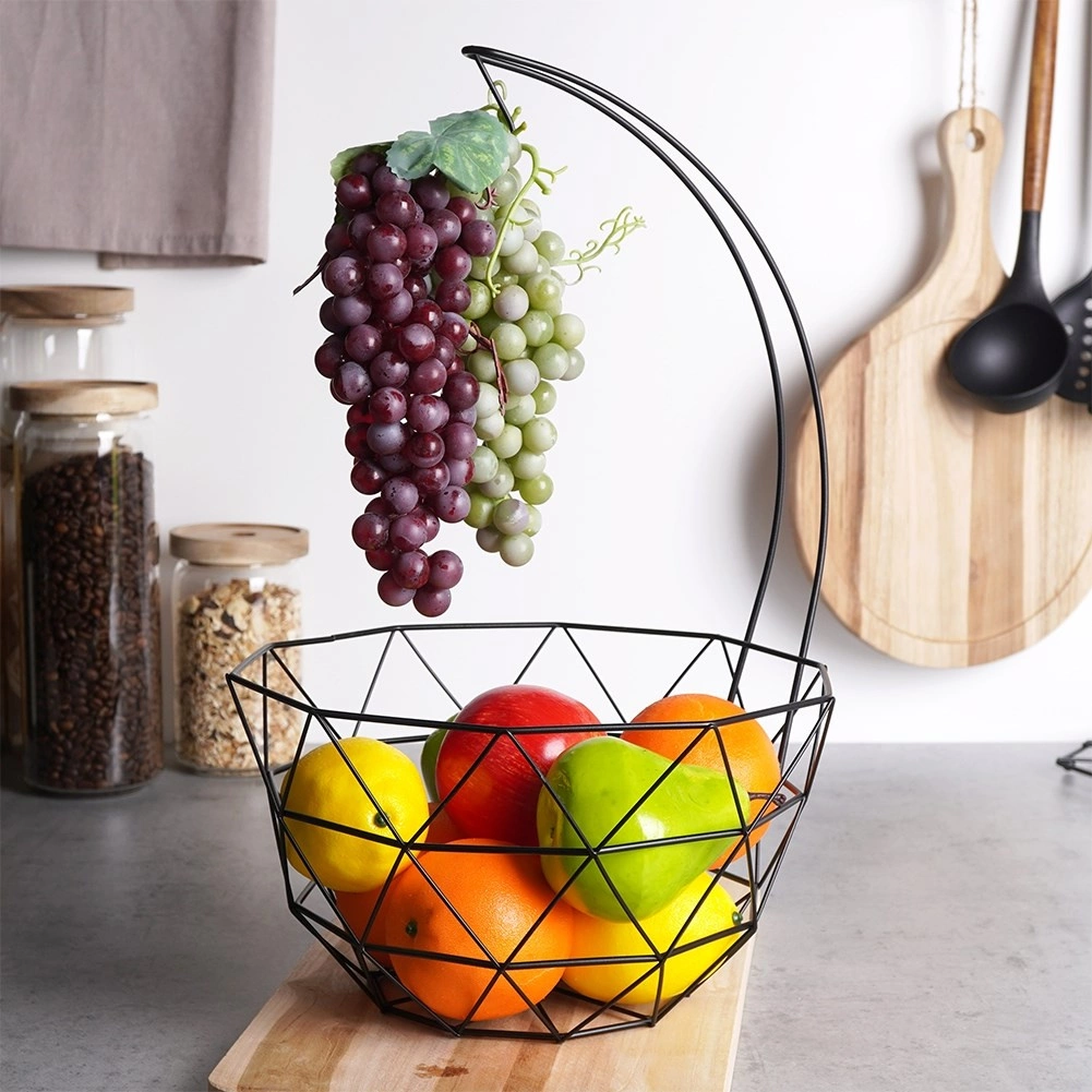Vaisių krepšelis vilde su nuimamu kabliuku, metalinis, 27 cm