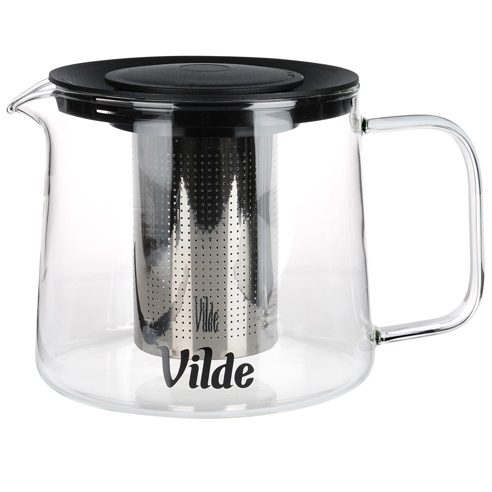 Arbatinukas su filtru vilde 1,5 l, borosilikatinis stiklas 2