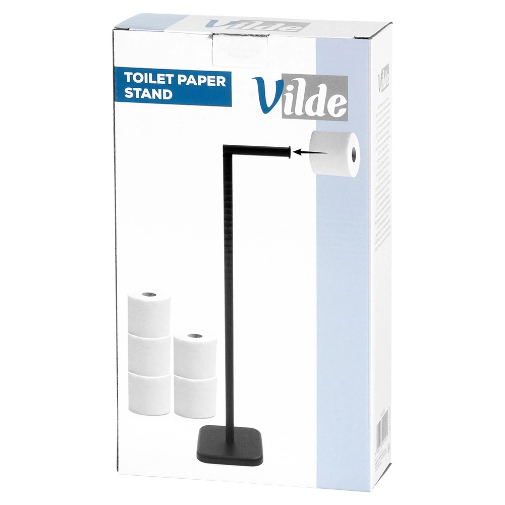 Tualetinio popieriaus stovas vilde 56 cm, juodas