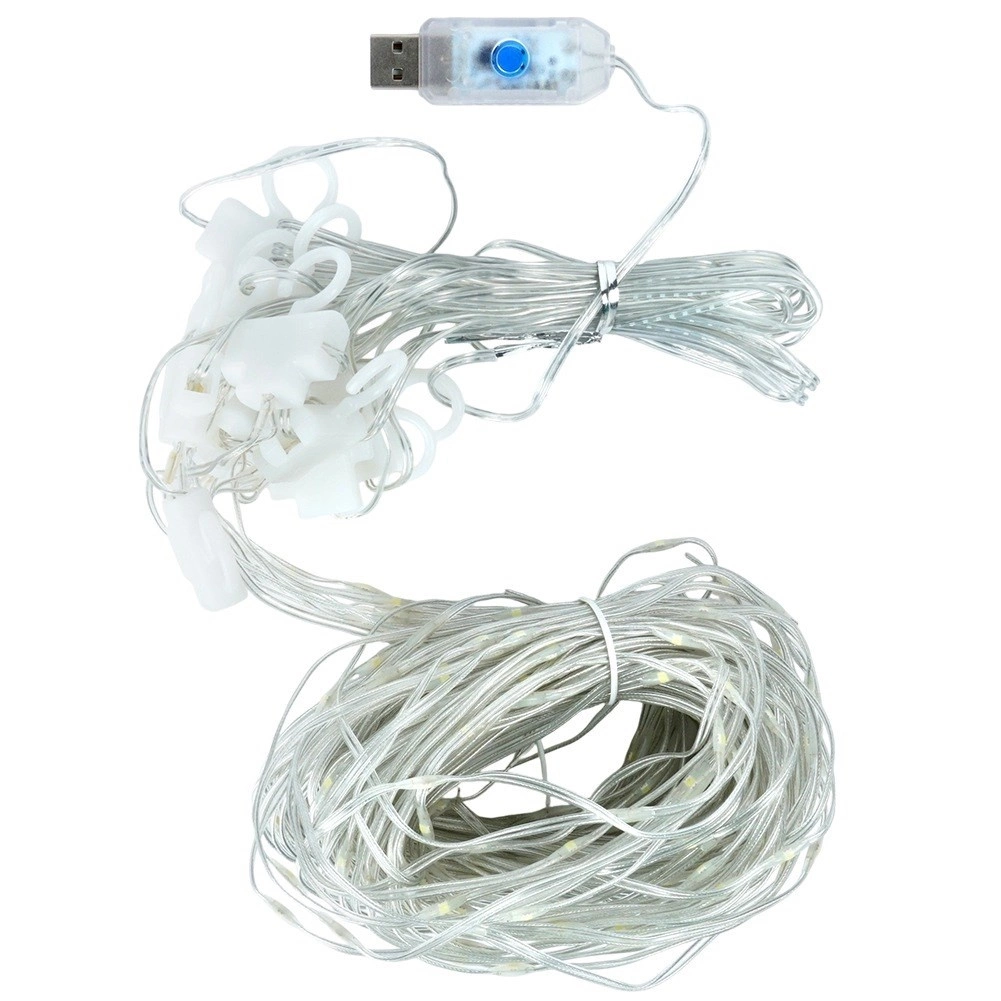 Girlianda- užuolaida vilde 300 led su pultu 3 m