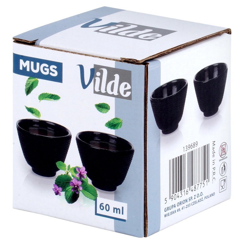Vilde ketaus arbatos puodelių rinkinys 60 ml 2 vnt.