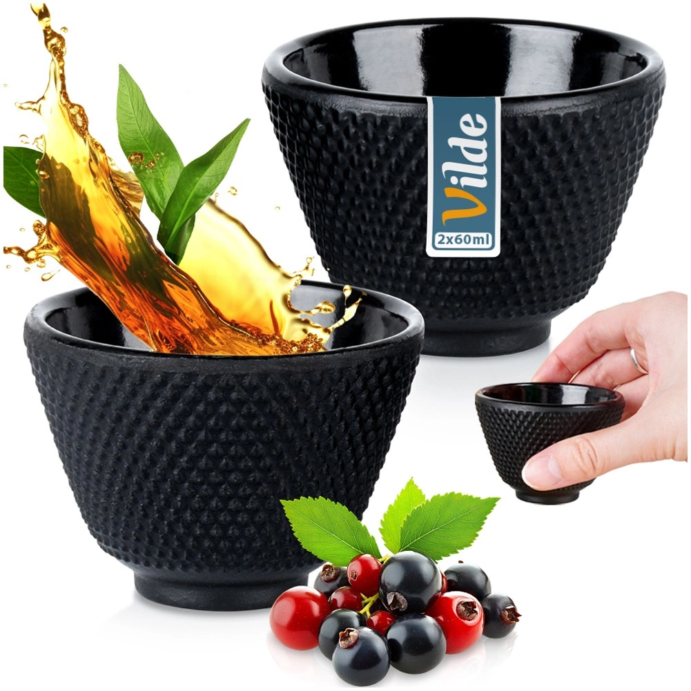 Vilde ketaus arbatos puodelių rinkinys 60 ml 2 vnt.