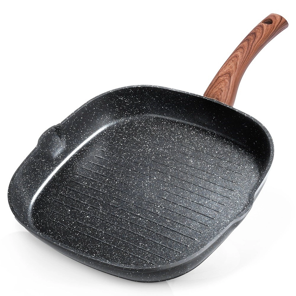 Grilio keptuvė vilde black&wood 28x28 cm