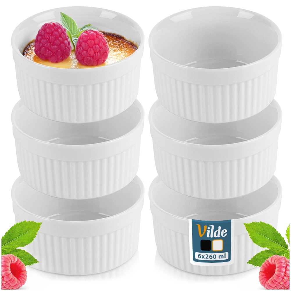 Keraminiai indeliai kepimui vilde, 260 ml, 6 vnt.