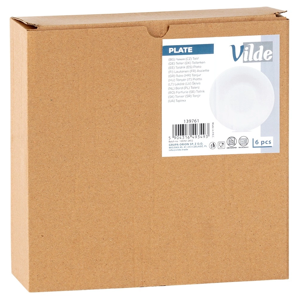 Gilių pietų lėkščių rinkinys, 21,5 cm, 400 ml, 6 vnt.