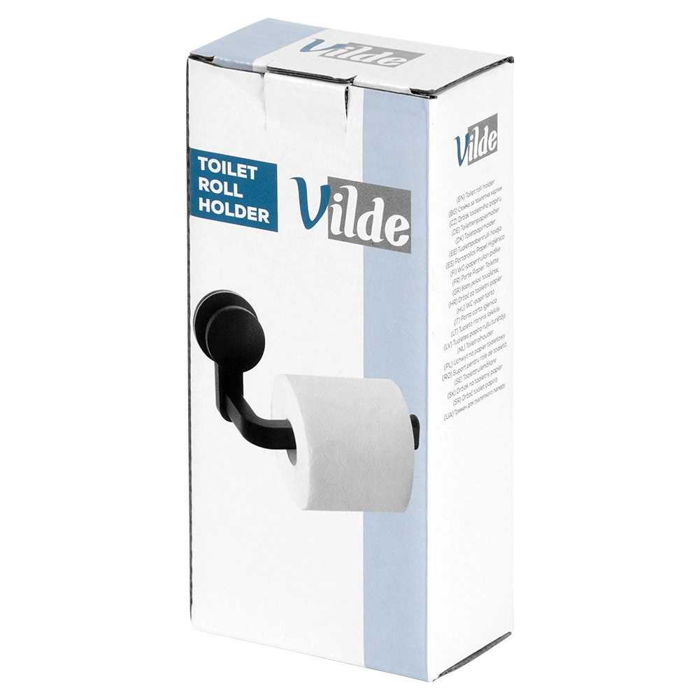 Tualetinio popieriaus laikiklis vilde 16,5 cm, juodas