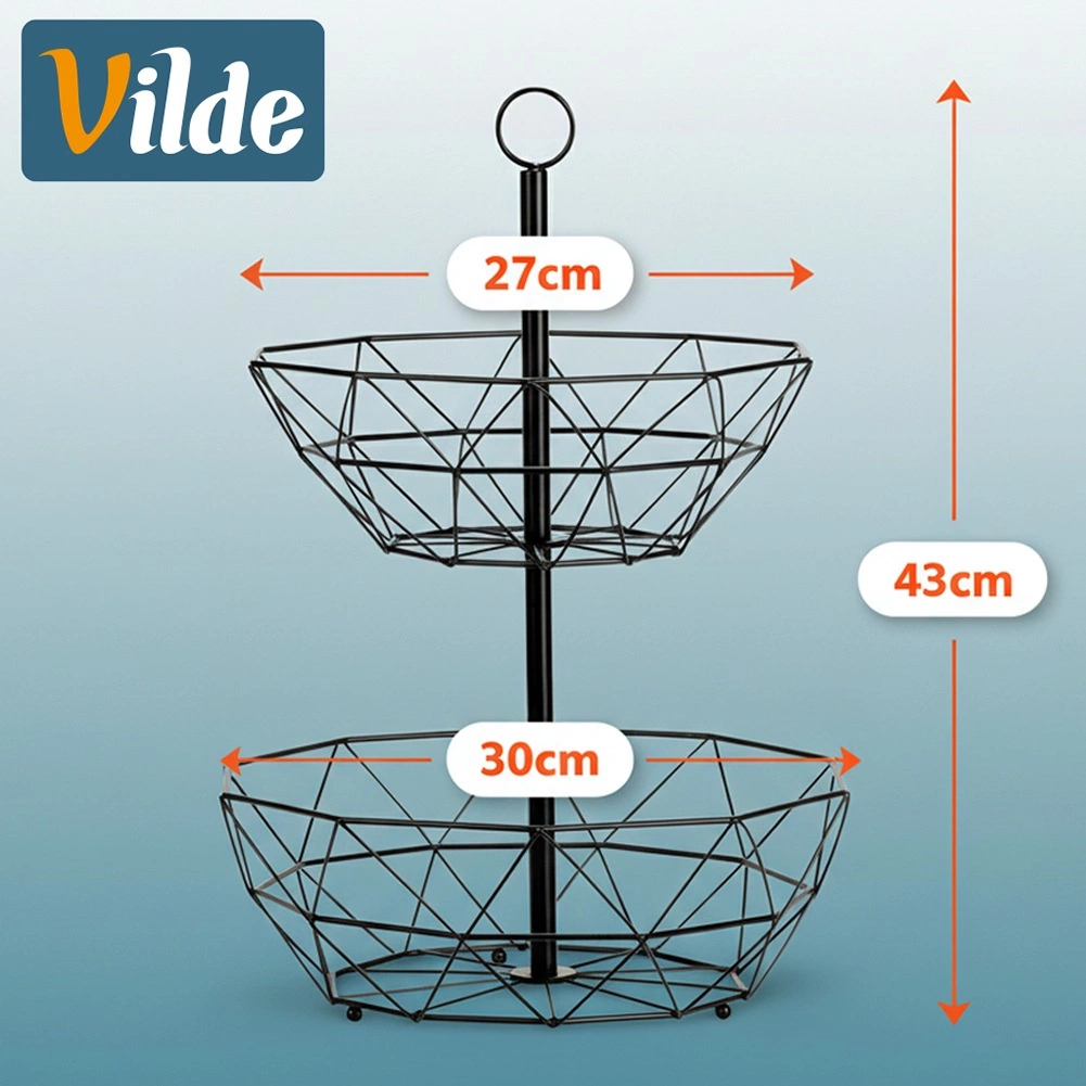 Metalinė dviejų aukštų vaisių ir daržovių saugykla vilde, 43 cm 3