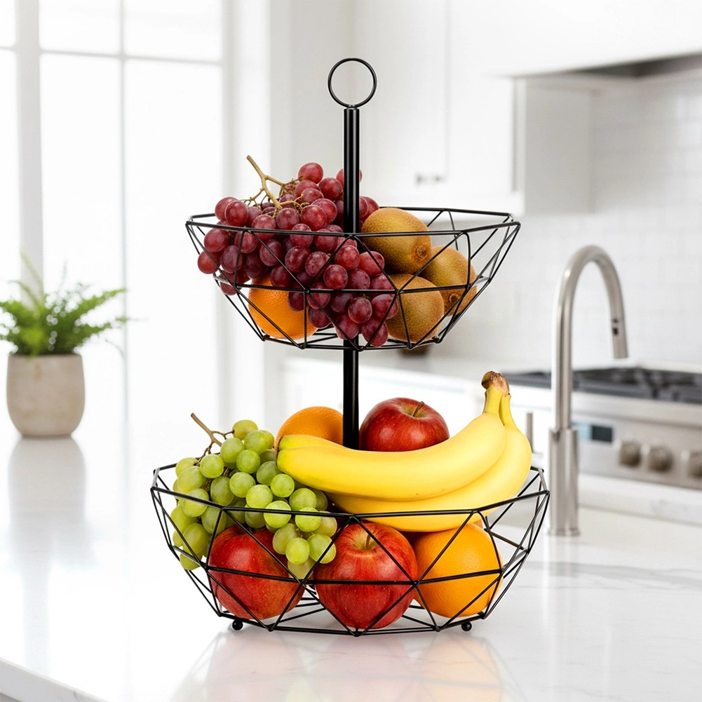 Metalinė dviejų aukštų vaisių ir daržovių saugykla vilde, 43 cm 1