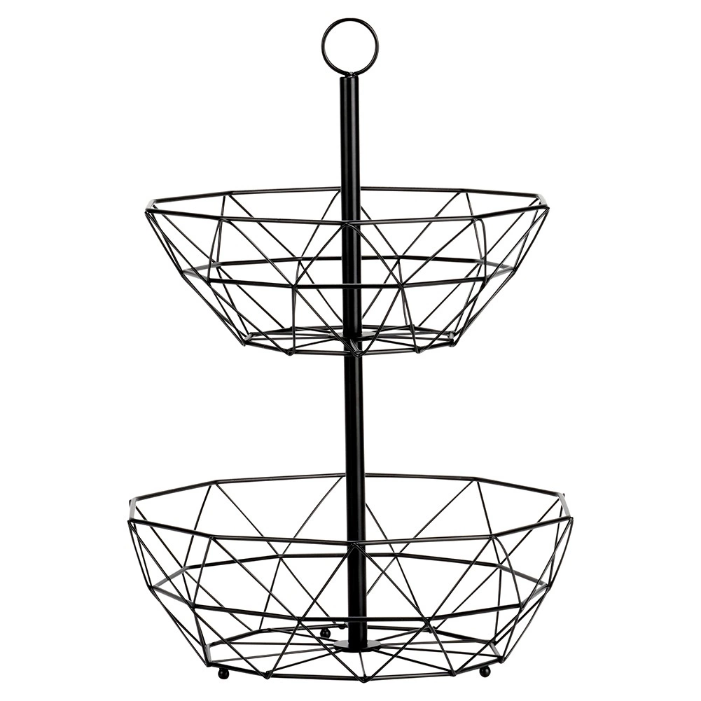 Metalinė dviejų aukštų vaisių ir daržovių saugykla vilde, 43 cm 2