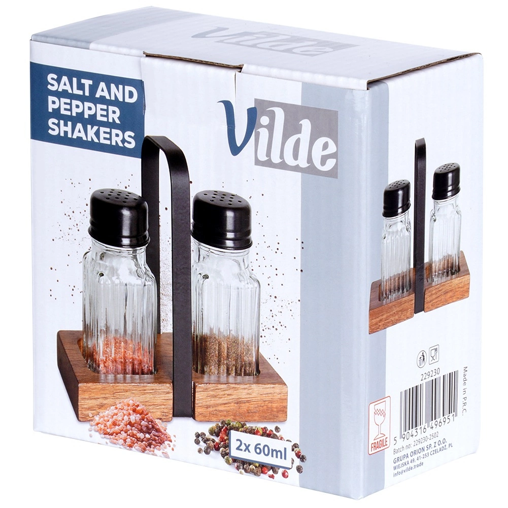 Prieskonių indeliai su stovu vilde 60 ml