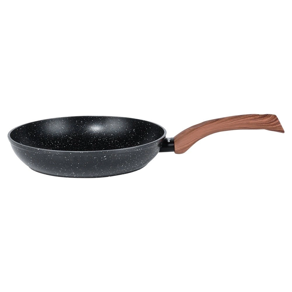 Keptuvė vilde black&amp;wood 24 cm aliuminė su granitine danga