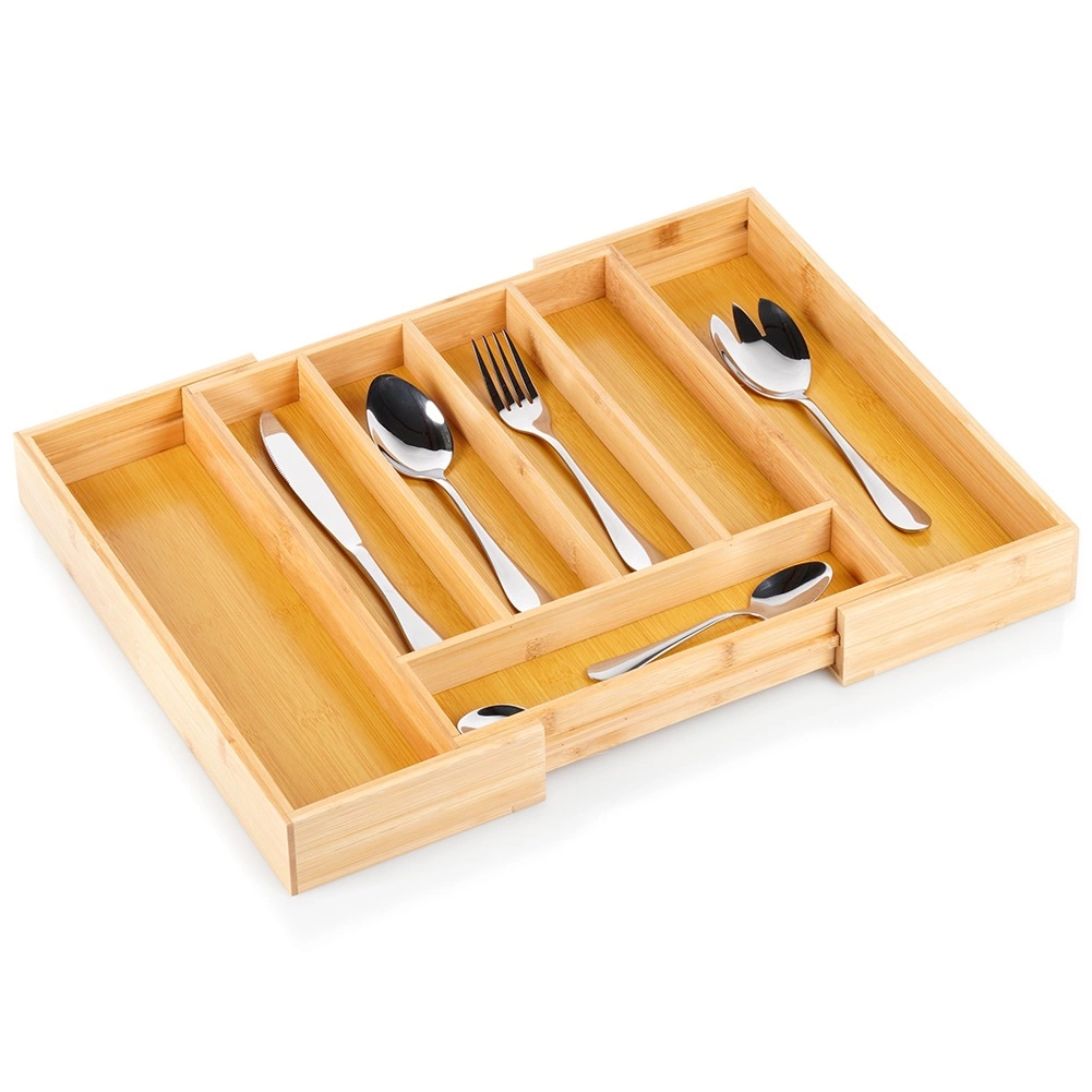 Bambukinis įrankių dėklas vilde 28-45x33,5 cm
