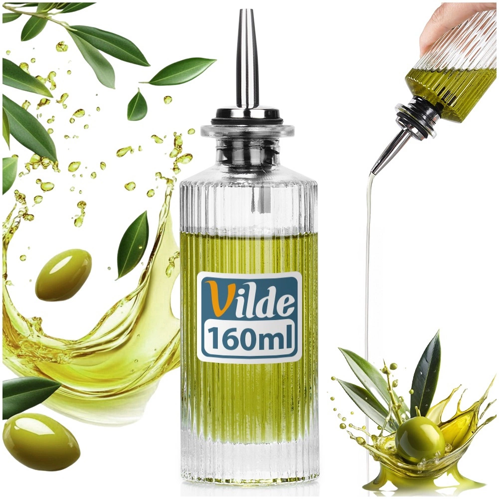 Stiklinis aliejaus ir acto butelis vilde 160 ml