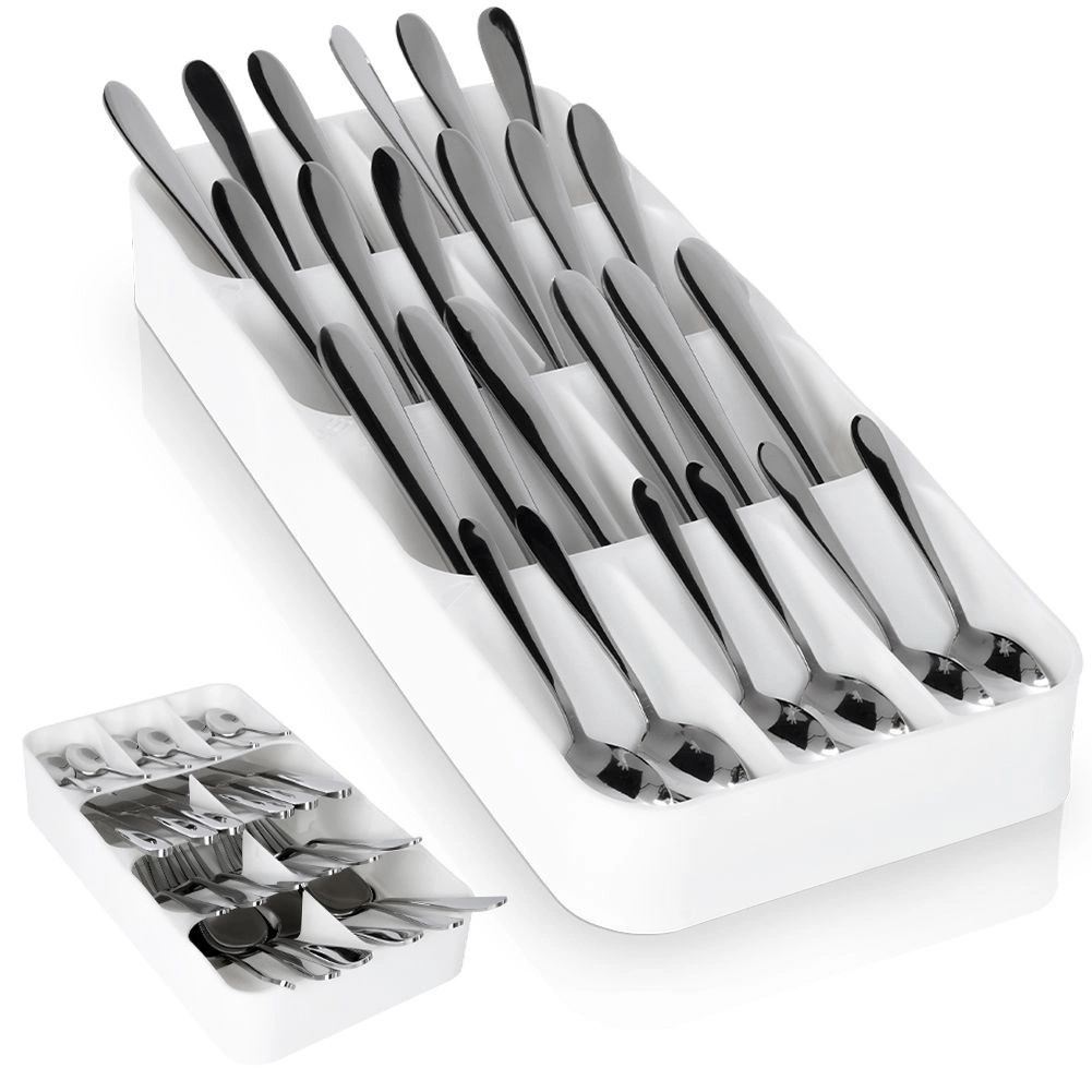 Stalo įrankių dėklas vilde 39x17 cm baltas