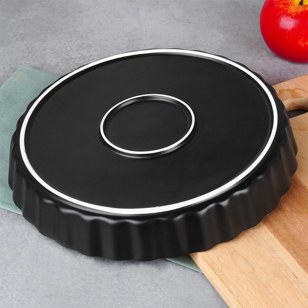 Keraminė juoda torto forma vilde 24,5 cm