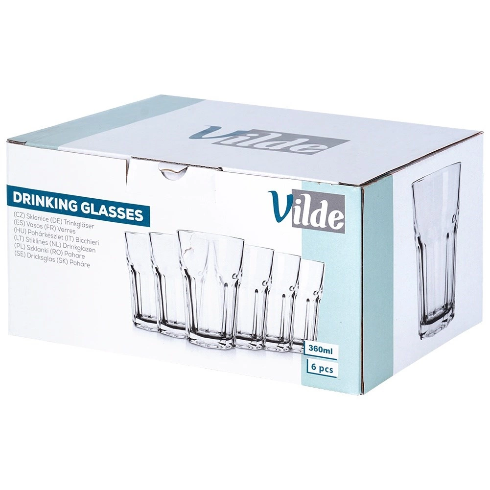 Stiklinės vilde 360 ml, 6 vnt.