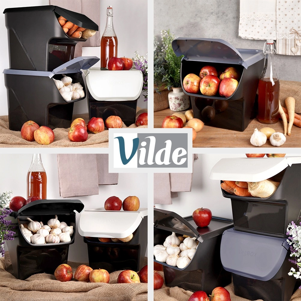Vaisių ir daržovių dėžė vilde 13 l, juoda