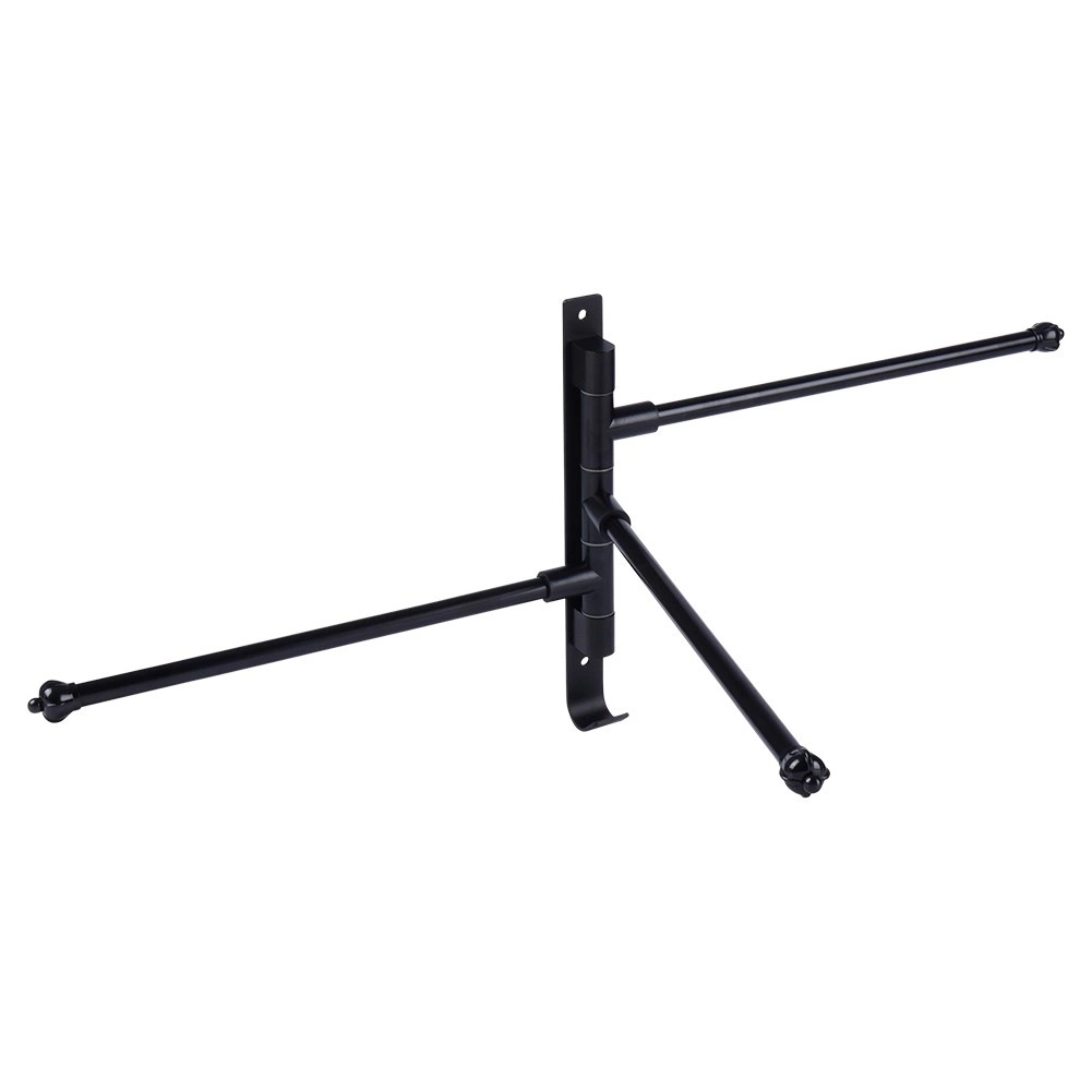 Rankšluosčių kabykla vilde aliuminis juoda pasukama 30 cm 3