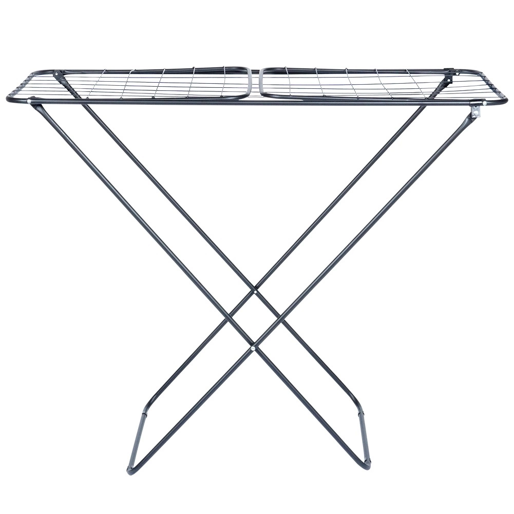 Drabužių džiovyklė vilde 181 cm, sulankstoma, metalinė, juoda