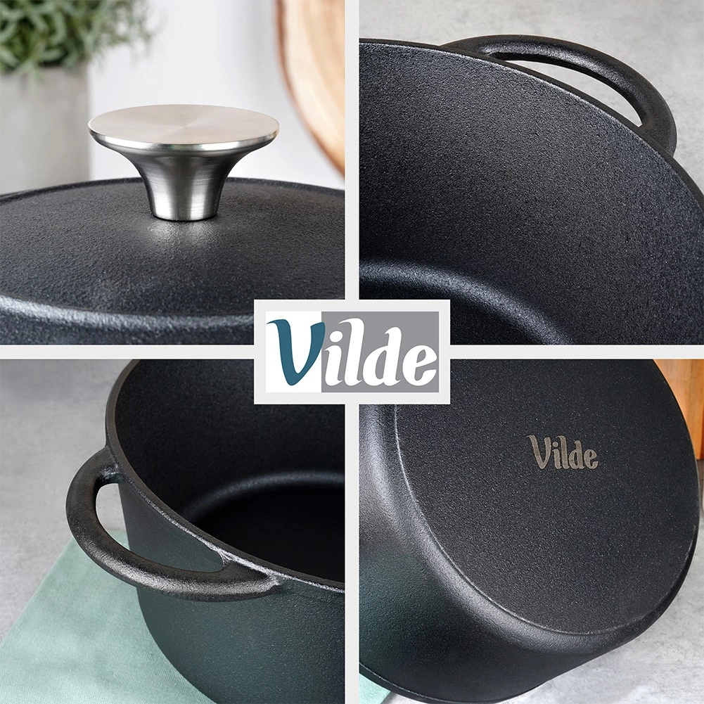 Ketaus puodas su dangčiu vilde cast line 5 l, 26 cm