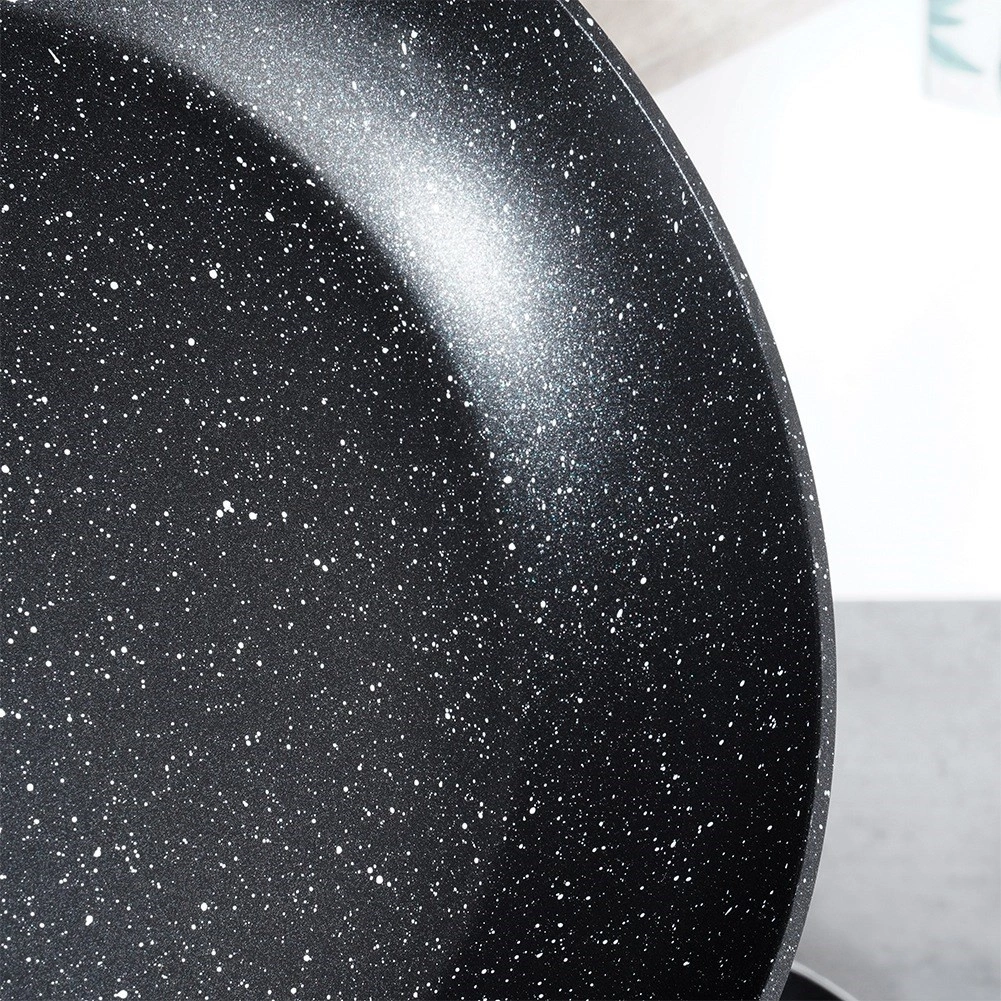 Keptuvė vilde black&wood 30 cm su granitine danga