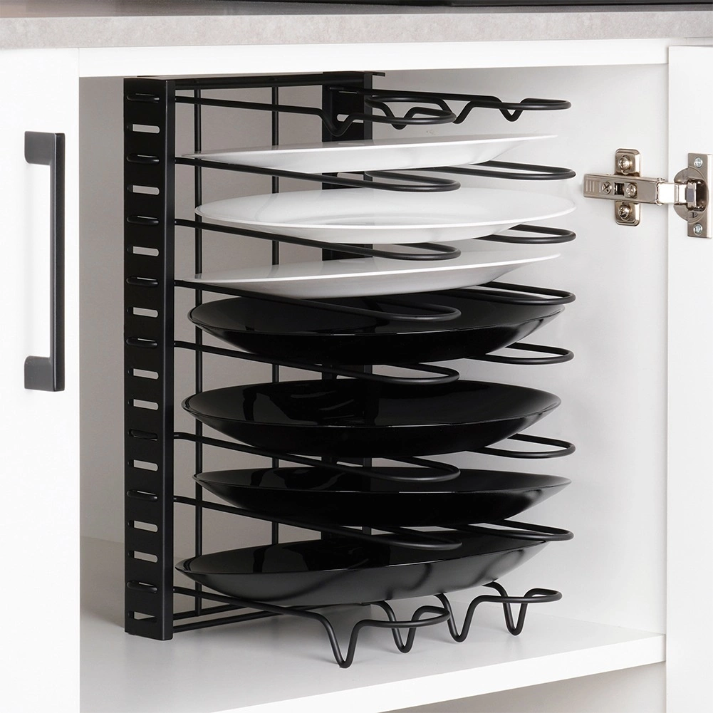 Vilde metalinis juodas stovas 2 viename 47x21x38 cm