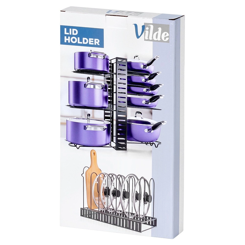 Vilde metalinis juodas stovas 2 viename 47x21x38 cm