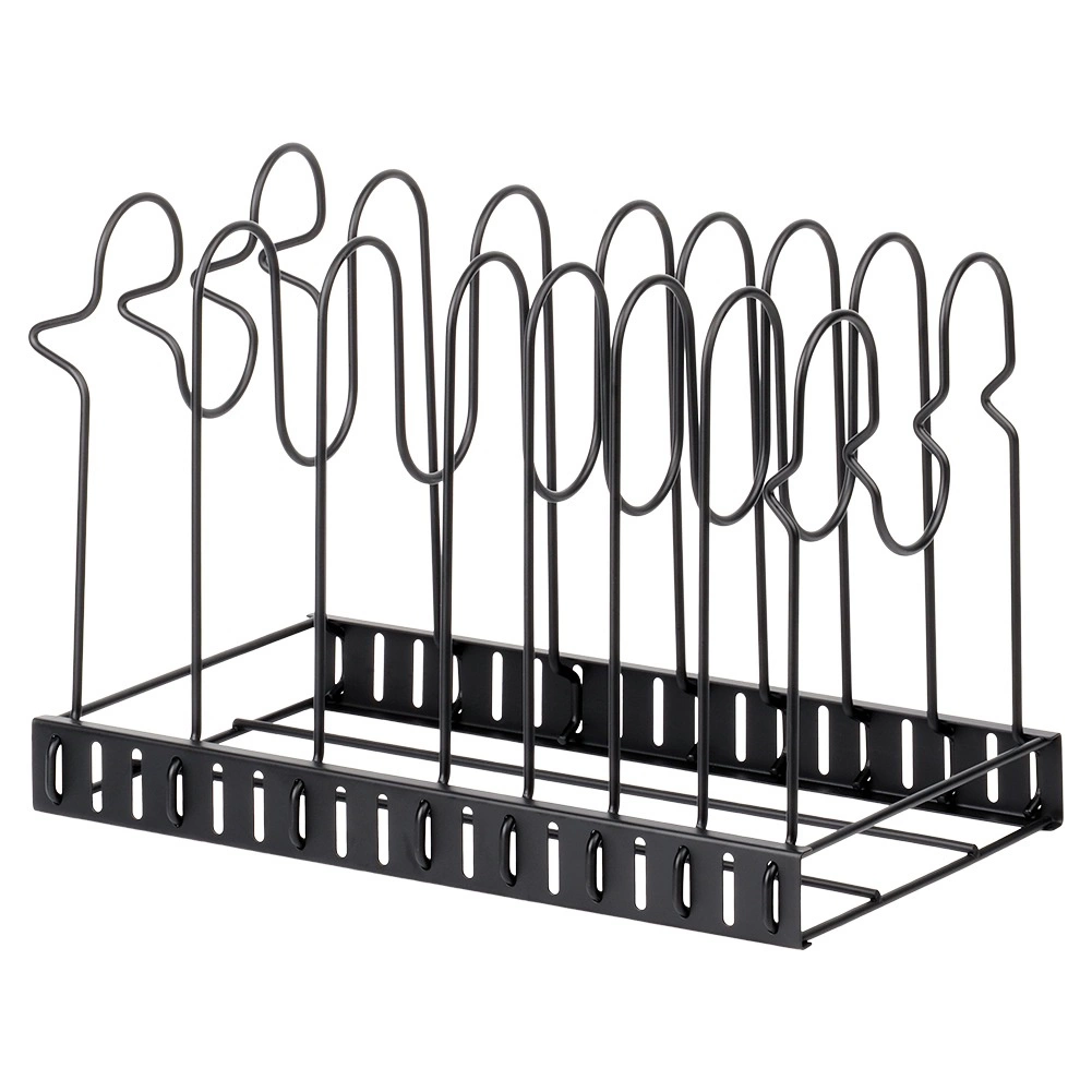 Vilde metalinis juodas stovas 2 viename 47x21x38 cm
