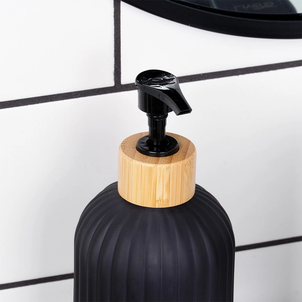 Skysto muilo dozatorius vilde 400 ml stiklinis juodas