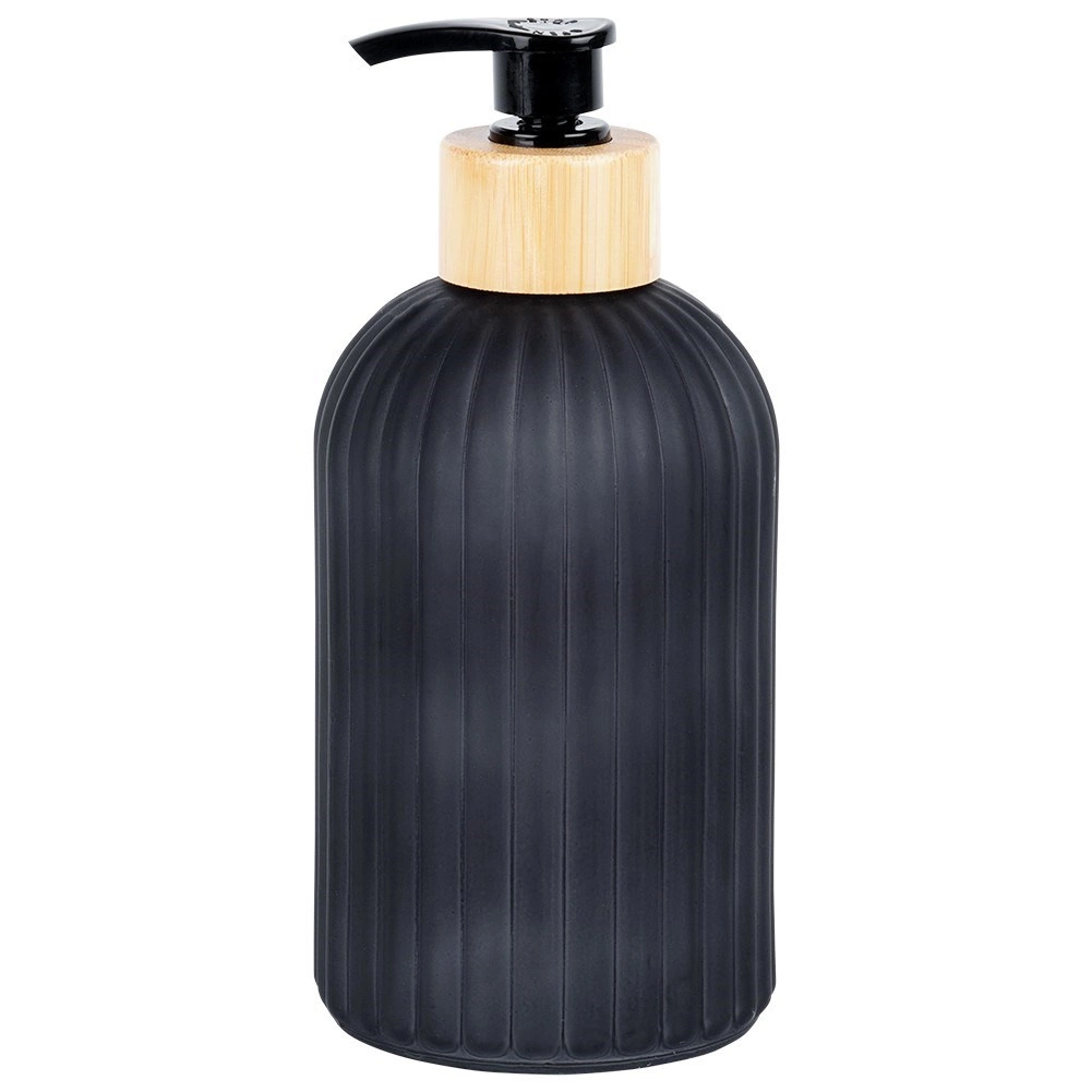 Skysto muilo dozatorius vilde 400 ml stiklinis juodas
