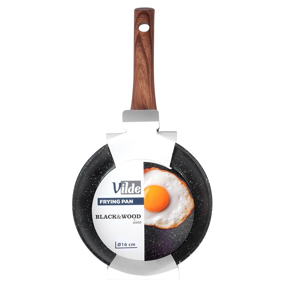 Keptuvė vilde black&wood 16 cm