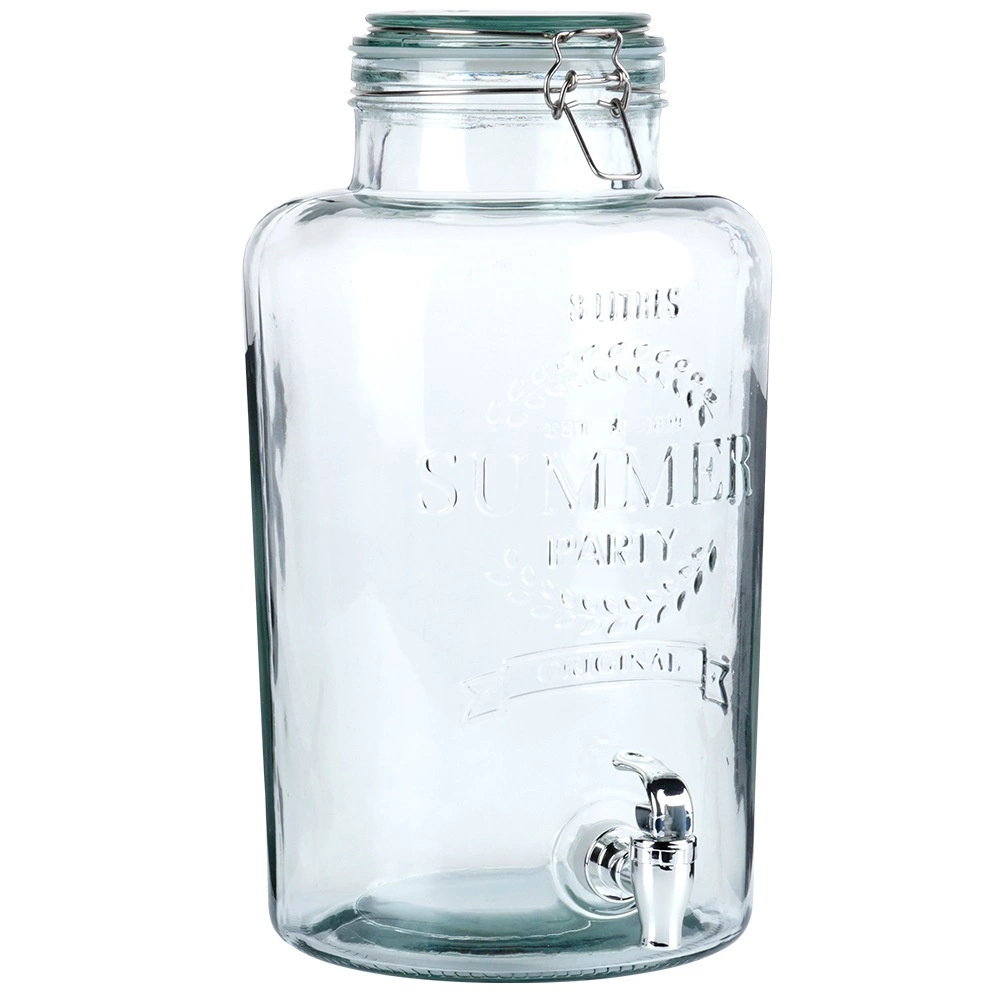 Gėrimų dozatorius su čiaupu vilde, stiklinis, 8 l 2