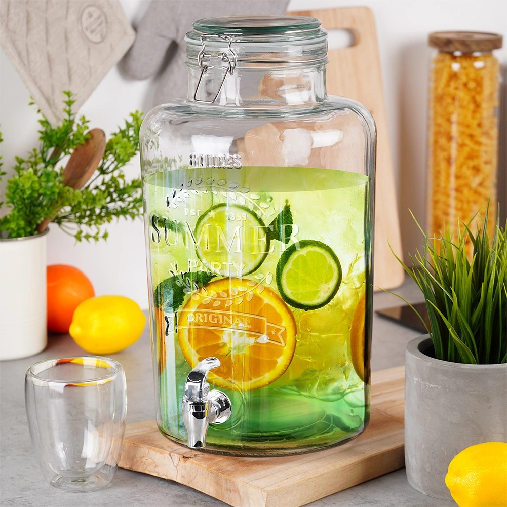 Gėrimų dozatorius su čiaupu vilde, stiklinis, 8 l 1
