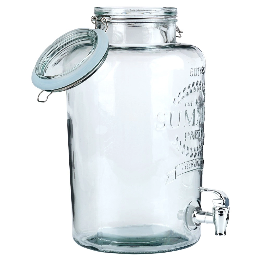 Gėrimų dozatorius su čiaupu vilde, stiklinis, 8 l