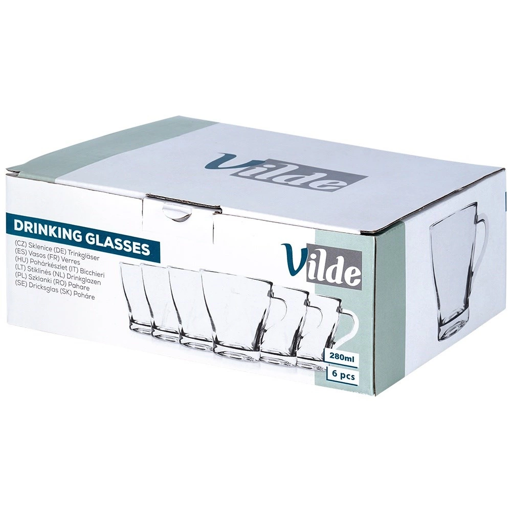 Stiklinės vilde 250 ml, 6 vnt.