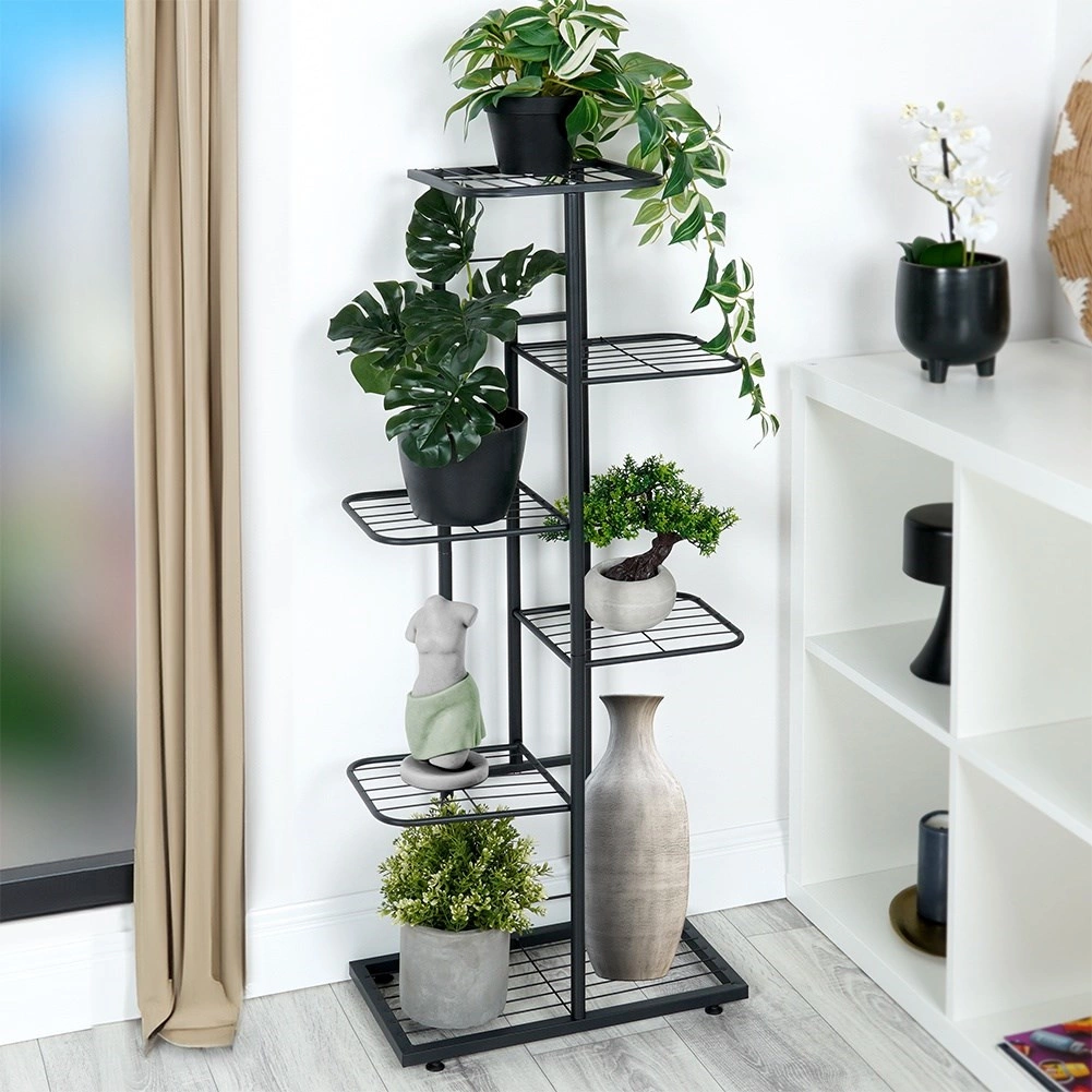 Metalinis gėlių stovas Vilde 6 lygių 106 cm