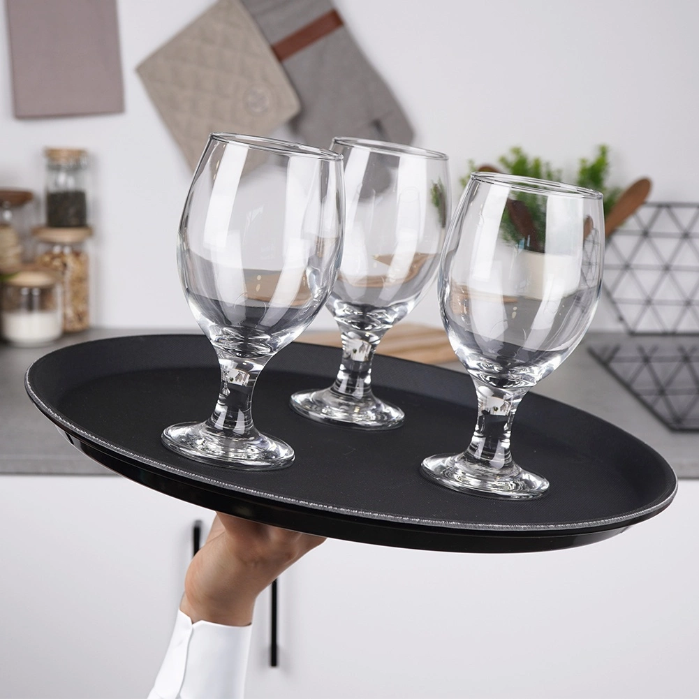 Apskritas padėklas Vilde 35 cm juodas