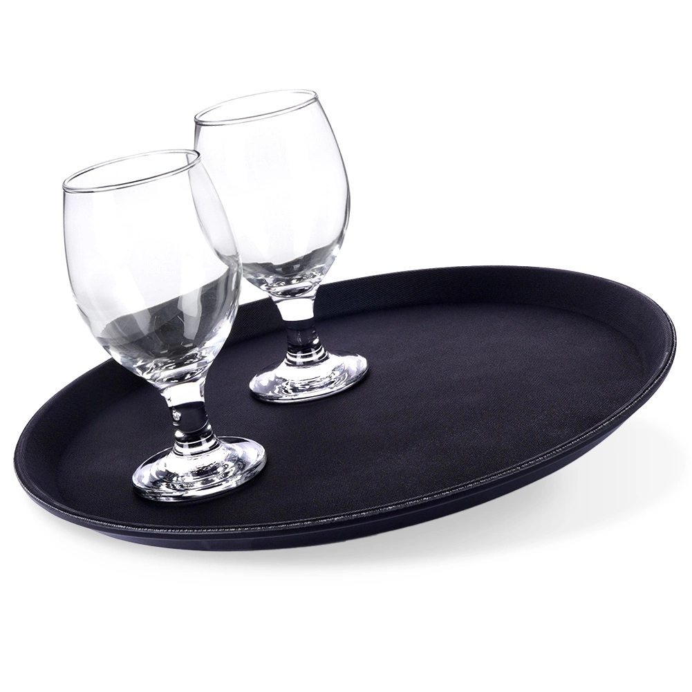 Apskritas padėklas Vilde 35 cm juodas