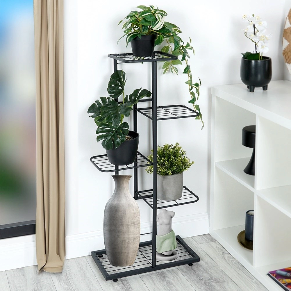 Gėlių stovas metalinis 5 lygių 96 cm