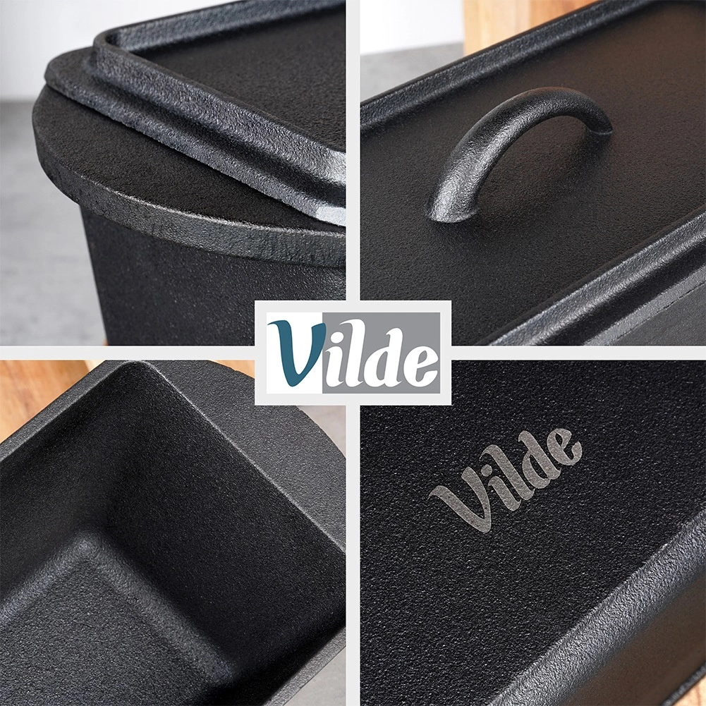 Kepimo forma su dangčiu iš ketaus vilde 35 cm, 3 l