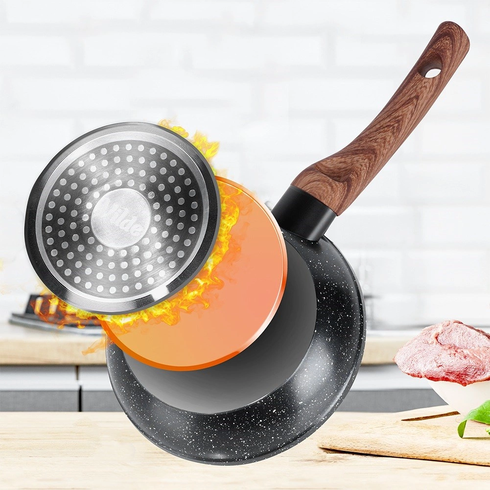 Keptuvė vilde black&wood 20 cm su granitine danga 3