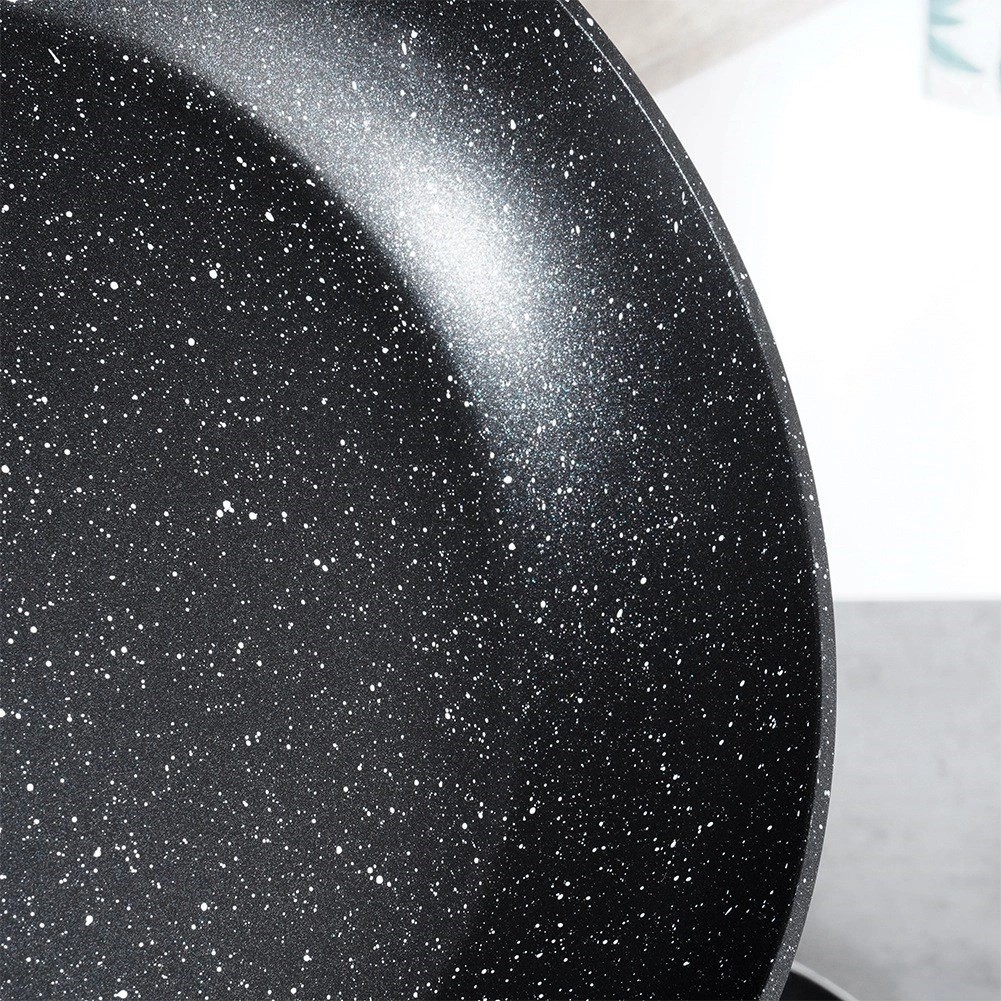 Keptuvė vilde black&wood 20 cm su granitine danga