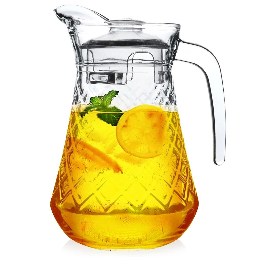 Stiklinis gėrimų indas su dangteliu vilde 1,4 l